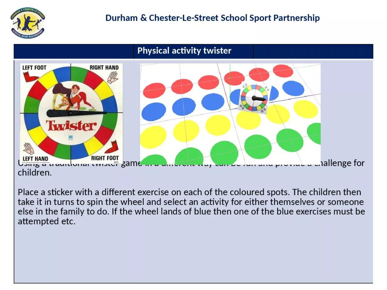 PPT-Physical activity twister