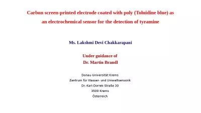 Carbon screen-printed electrode coated with poly (Toluidine blue) as an electrochemical