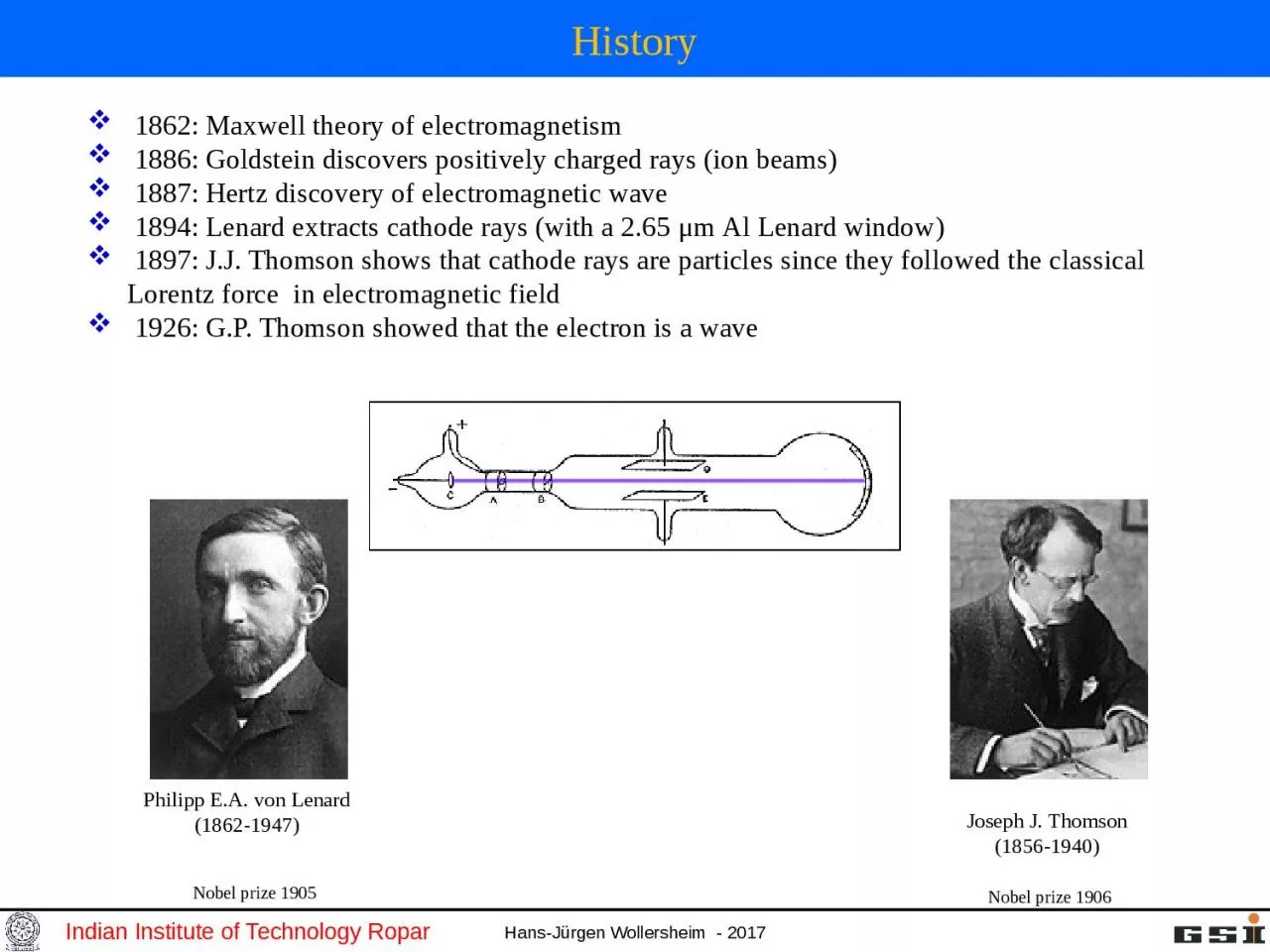 PPT-History 1862: Maxwell theory of electromagnetism