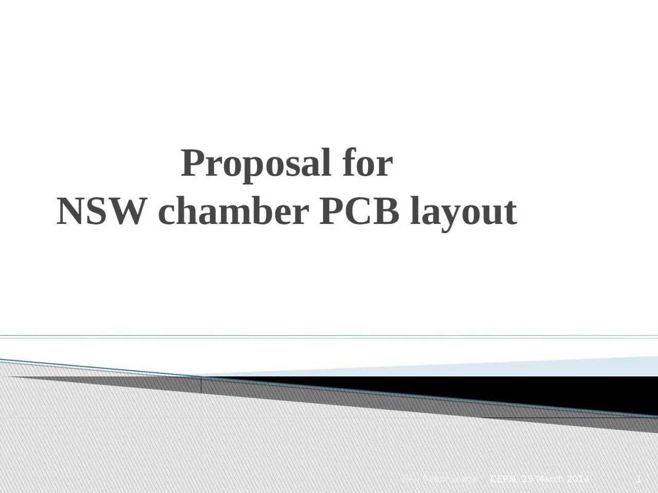 PPT-Proposal for NSW chamber PCB layout