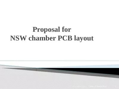 Proposal for NSW chamber PCB layout