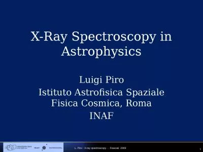 X-Ray   Spectroscopy  in