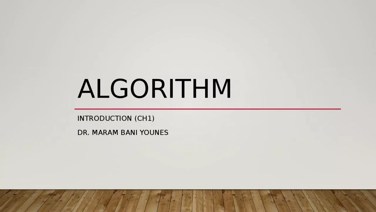 PPT-Algorithm Introduction (Ch1)