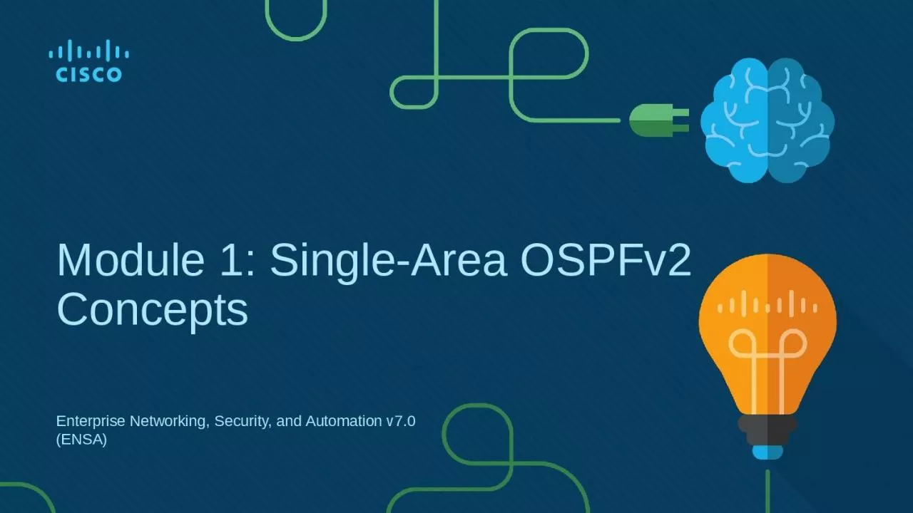 PPT-Module 1: Single-Area OSPFv2 Concepts