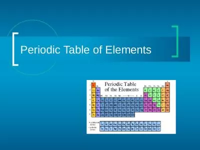 Periodic Table of Elements