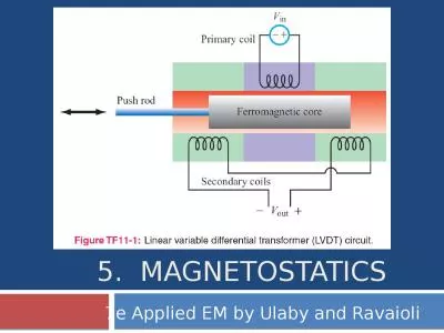 5.  Magnetostatics    7e Applied EM by Ulaby and