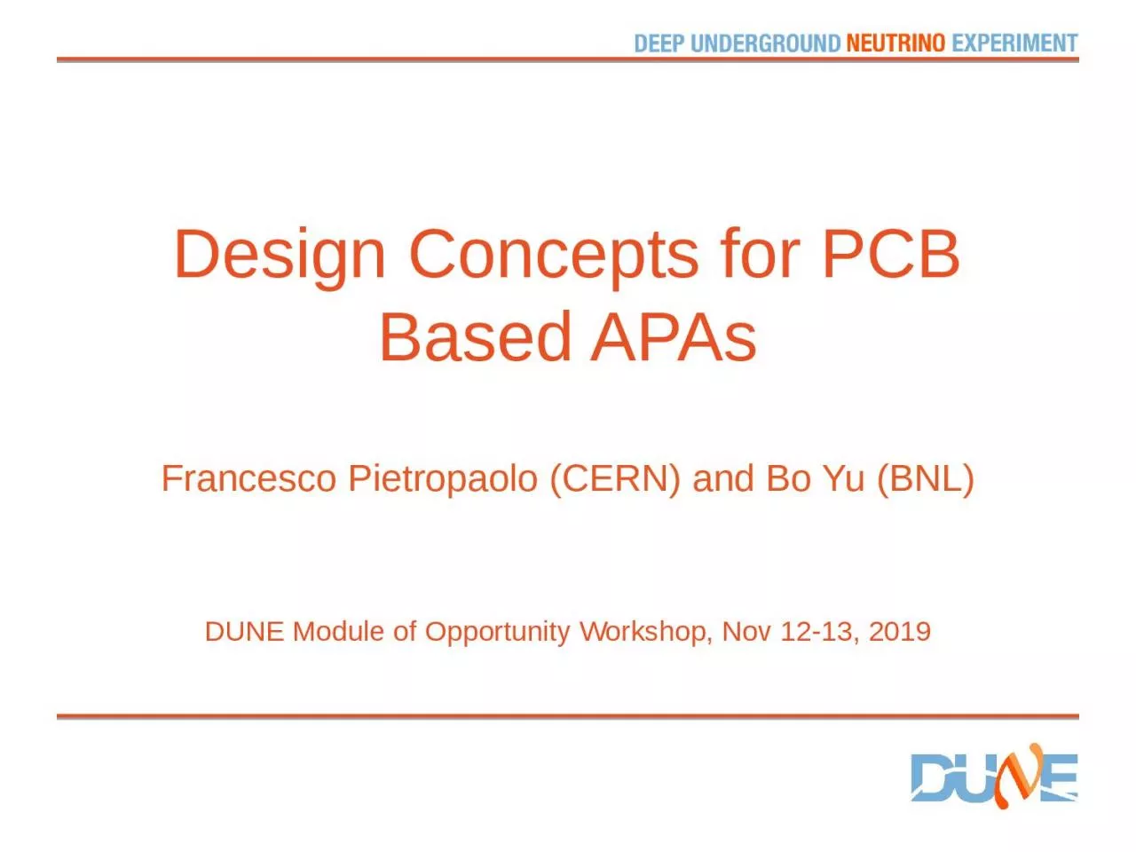 PPT-Design Concepts for PCB Based APAs