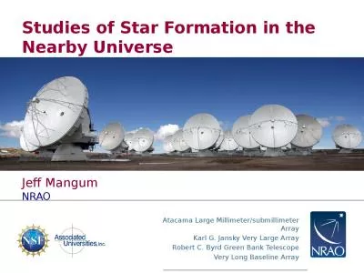 Studies of Star Formation in the Nearby Universe