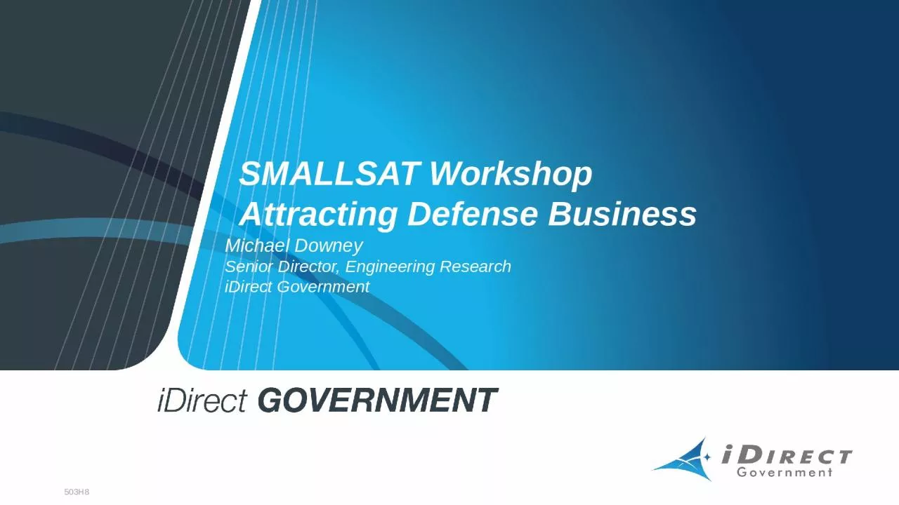 PPT-SMALLSAT Workshop Attracting Defense Business