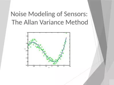 Noise Modeling of Sensors: