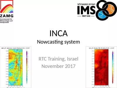 INCA Nowcasting system RTC
