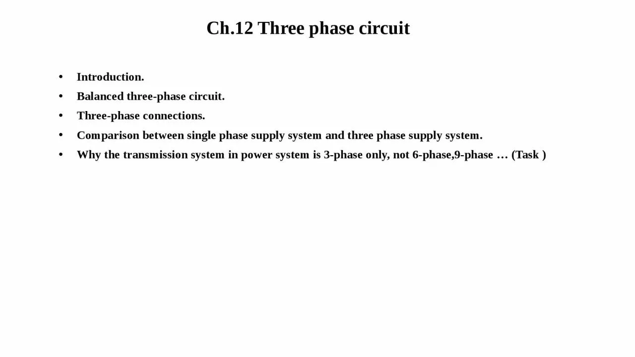 Ch.12 Three phase circuit