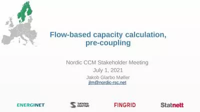 Flow-based capacity calculation, pre-coupling