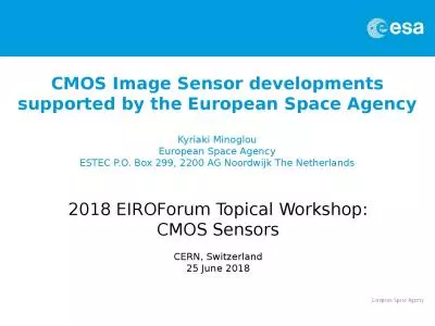 CMOS Image  Sensor developments supported by the European Space