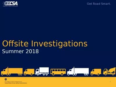 1 Offsite Investigations