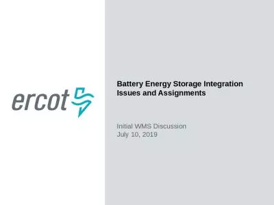 Battery Energy Storage Integration Issues and Assignments