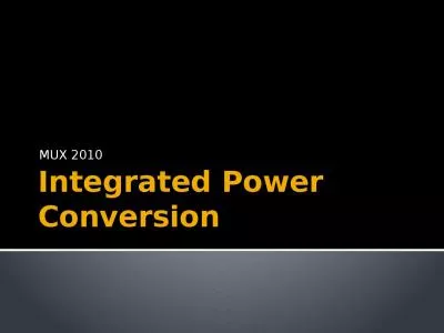 Integrated Power Conversion