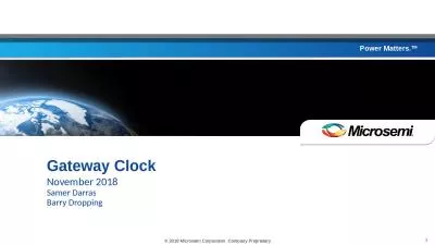 Gateway Clock November 2018