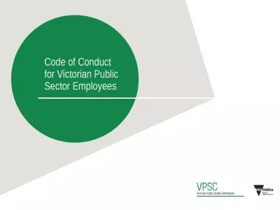 Code of Conduct for Victorian Public