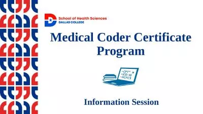 Medical Coder Certificate Program