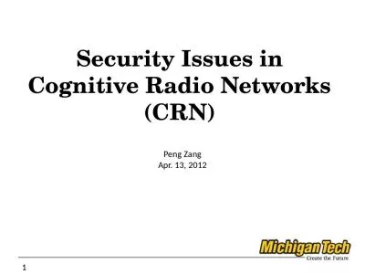 Security Issues in Cognitive Radio Networks (CRN)