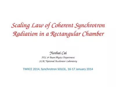 Scaling Law of Coherent Synchrotron Radiation in a Rectangular