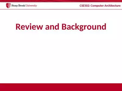 Review and Background  1