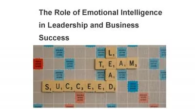 The Role of Emotional Intelligence in Leadership and Business Success