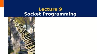 Lecture  9   Socket Programming