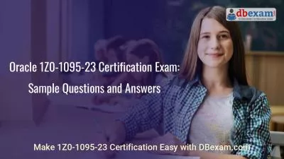 Oracle 1Z0-1095-23 Certification Exam: Sample Questions and Answers