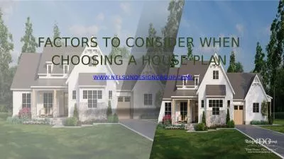 5 Key Factors to Consider When Choosing the Perfect House Plan