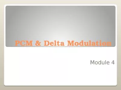 PCM & Delta Modulation