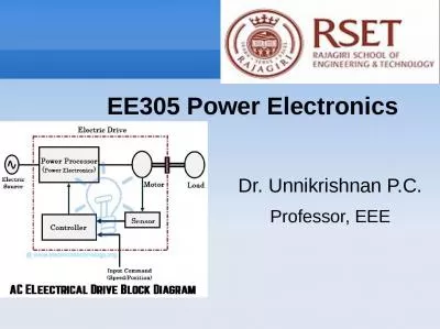 Dr. Unnikrishnan P.C. Professor, EEE