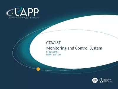 CTA/LST Monitoring and Control System
