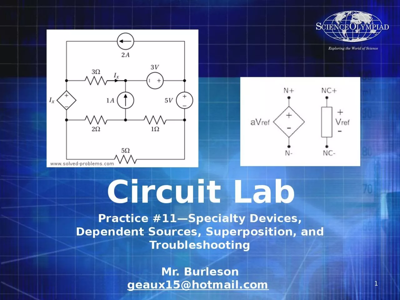 Circuit Lab Practice  # 11—Specialty