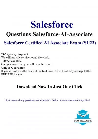 Seize Success with Salesforce AI Associate Dumps PDF: Pass4Sure 10% Discount Awaits You!