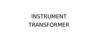 INSTRUMENT TRANSFORMER Introduction