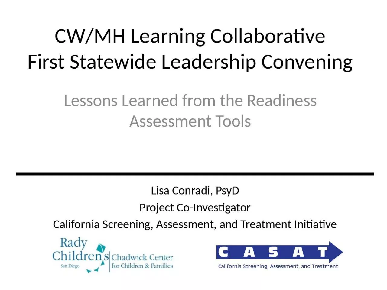 PPT-CW/MH Learning Collaborative