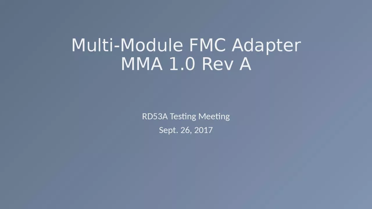 PPT-Multi-Module FMC Adapter