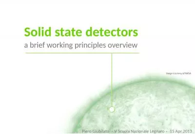 Solid state detectors a