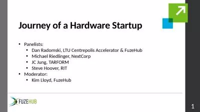 Journey of a Hardware Startup
