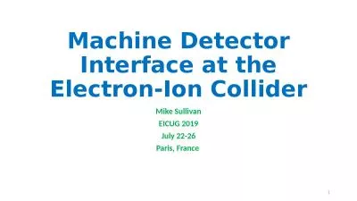 Machine Detector Interface at the Electron-Ion Collider