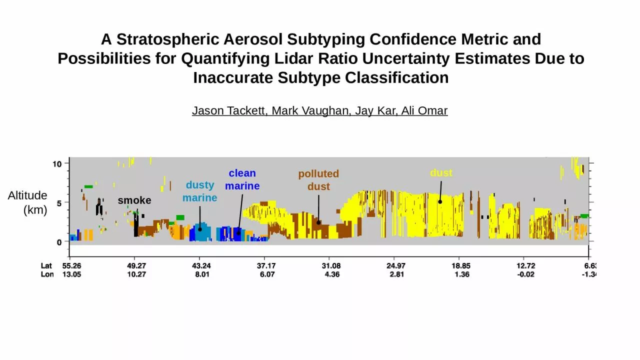 PPT-A Stratospheric Aerosol Subtyping Confidence Metric and Possibilities for Quantifying