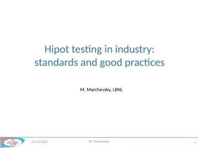 Hipot  testing in industry: standards and good practices