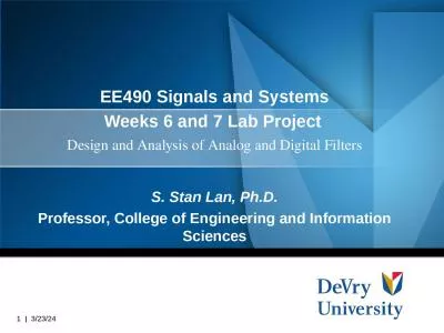 EE490  Signals and Systems