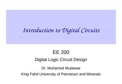 Introduction to Digital Circuits