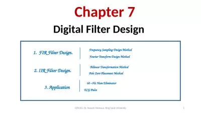 Chapter 7 Digital  Filter Design