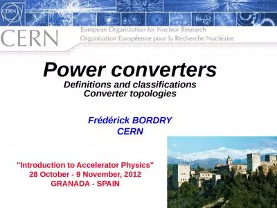Frédérick BORDRY CERN 
