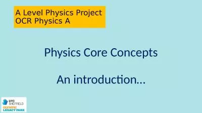 A Level Physics Project OCR Physics A