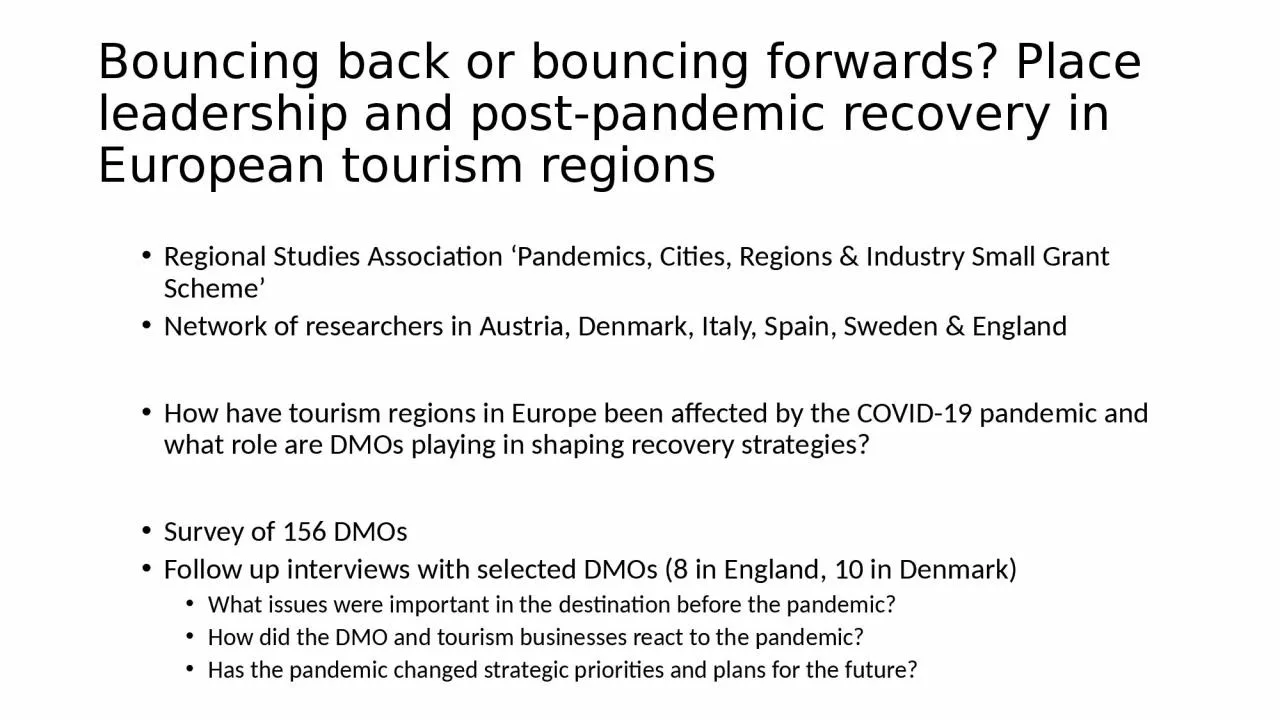 PPT-Bouncing back or bouncing forwards? Place leadership and post-pandemic recovery in European